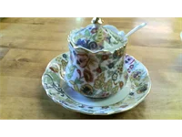 Jam jar w/lid & Saucer